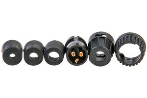 SWITCHCRAFT/CONXALL 6282-3SG-3DC CIRCULAR CONNECTOR RECEPTACLE SIZE 20, 3 POSITION CABLE