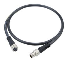 MOLEX 120087-8709 CABLE ASSY, 4P M8 PLUG-RCPT, 23.6"