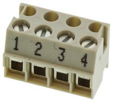 WIELAND ELECTRIC 25.600.2453.0 TERMINAL BLOCK PLUGGABLE, 4 POSITION, 22