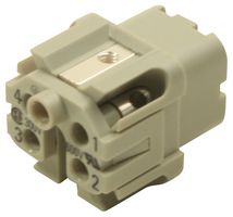 HARTING 09200042711 RECTANGULAR HAN INSERT FEMALE 4WAY SCREW