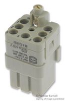 HARTING 09120073101 CONNECTOR, RECTANGULAR POWER, RCPT, 7POS
