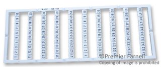 WAGO 248-566. TERMINAL BLOCK MARKER, 1-50