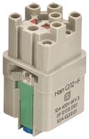 HARTING 09120123101. RECTANGULAR INSERT, RECEPTACLE, Q 12/0,