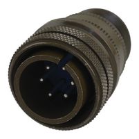 AMPHENOL INDUSTRIAL 97-3106A-18-12P CIRCULAR CONNECTOR PLUG, SIZE 18, 6 POSI