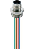 LUMBERG AUTOMATION RSF 8/0.5M ^R] SENSOR CORD, 8P, M12 RCPT-FREE END, 0.5M