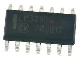 ONSEMI LM324DR2G. OP AMP, 1MHZ, 0.6V/uS, SOIC-14