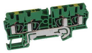 WEIDMULLER 1608660000.. TERMINAL BLOCK, DIN RAIL, 4 POSITION, 26