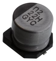 NICHICON GYC1H220MCQ1GS CAP, 22UF, 50V, ALU ELEC, HYBRID, SMD