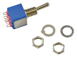 APEM 5646AB SWITCH, TOGGLE, DPDT, 6A, 250V