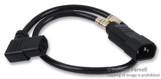 EATON TRIPP LITE P004-002-13RA. POWER CORD, IEC 320 C14/C13 RA, 2FT, 10A