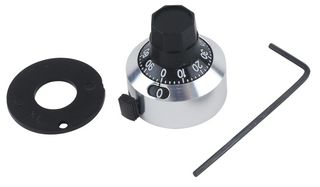 BOURNS H-22-6A-SB COUNTING DIAL, 15 TURNS, 6.35mm
