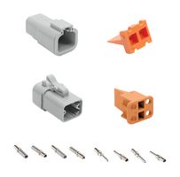 AMPHENOL SINE/TUCHEL ATP4PS-CKIT PLUG & RCPT CONNECTOR KIT, THERMOPLASTIC