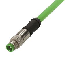 HARTING 2134C7C7477010. SENSOR CORD, 4P M8 PLUG-PLUG, 3.3FT