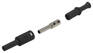 CAL TEST ELECTRONICS CT3134-0 4MM BANANA JACK, 36A, BLACK
