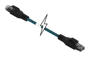 MOLEX 120108-8474 ENET CORD, CAT5E, RJ45 PLUG-PLUG, 3.3