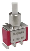 MULTICOMP PRO MP-PB8-AB00B6QE-1. PB SWITCH, SPDT, 1A, 120VAC/38VDC, TH