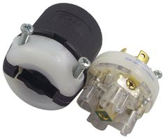 HUBBELL WIRING DEVICES HBL2811. POWER ENTRY, PLUG, 4P5W, 30A 3PH 120/208