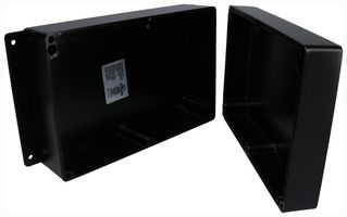 BUD INDUSTRIES AN-2808-AB ENCLOSURE, WALL MOUNT, ALUMINIUM, BLACK