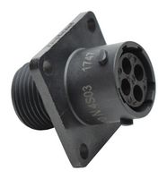 AMPHENOL SINE/TUCHEL RTS010N4S03 CIRCULAR CONNECTOR, RCPT, 4POS, FLANGE