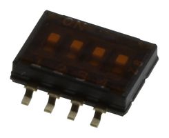 APEM IKH0403000. DIP SW, SPST, 0.025A, 24VDC, SMD