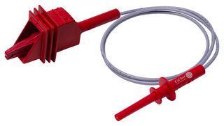 CAL TEST ELECTRONICS CT3018-100-2 TEST LEAD, ALLIGATOR CLIP-4MM PLUG, RED