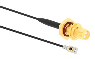AMPHENOL RF 095-902-587-200 CABLE ASSY, MHF1 R/A PLUG-SMA RP JACK