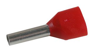 WEIDMULLER 9037290000. TERMINAL, TWIN WIRE, 16AWG, RED