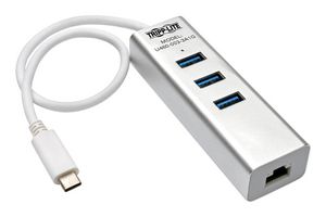EATON TRIPP LITE U460-003-3A1G USB HUB W/LAN, 4-PORT, BUS POWERED