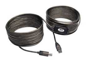 EATON TRIPP LITE U042-050 USB CABLE, 2.0 A PLUG-B PLUG, 50FT, BLK