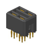 AMPHENOL COMMUNICATIONS SOLUTIONS 10028916-5544P00LF BACKPLANE CONN, RCPT, 4POS, 2ROW, 6MM