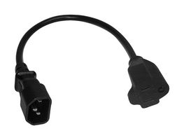 MULTICOMP SPC19906 POWER CORD NEMA5-15R/IEC, 12FT, 10A, BLA