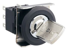 IDEC LBW6K-3ST2D KEY OPERATED SW, DPDT, 0.1A, 125V, 45DEG