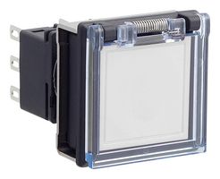IDEC LBW7GB-M1T5W PB SWITCH, SPDT, 250VAC, 5A, QC/SOLDER