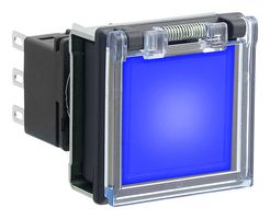 IDEC LBW7GL-M1T14S PB SWITCH, SPDT, 0.1A, 125VAC, BLU