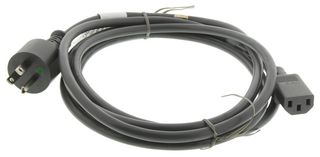 VOLEX 17021A 8 S2 POWER CORD, NEMA5-15P/IEC, 3M, GRAY