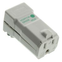 HUBBELL WIRING DEVICES HBL8119V CONN, HOSPITAL GRADE PWR ENTRY, RCPT 15A