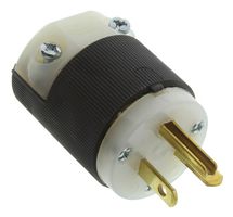 HUBBELL WIRING DEVICES HBL5466C CONNECTOR, POWER ENTRY, PLUG, 20A