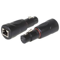 STELLAR LABS 24-16315 5 Pin Female XLR to RJ45 DMX Adapter