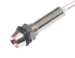 MALLORY SONALERT FL1M-6CJ-1-R24V LED RED 6MM NUT 24VDC STK £