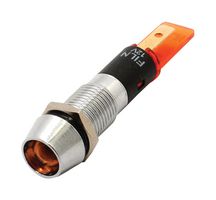 MALLORY SONALERT FL1M-8CJ-2-Y110V LED YEL 8MM NUT 110VAC/DC STK £