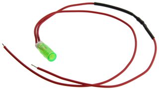 MALLORY SONALERT FL1P-6QW-1-G12V LED GRN 6MM SNAP 12VAC/DC STK £