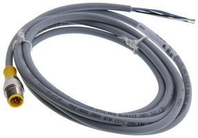 TURCK RS 4.5T-2 EUROFAST CORD, M12, MALE, 5 POSITION, ST