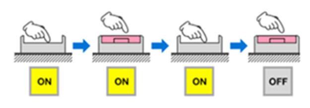 Operation of a maintained pushbutton