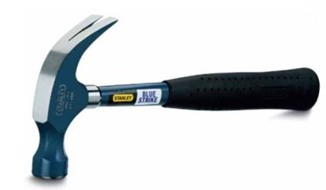 Claw Hammer, Blue Strike, Tubular Steel Handle, 450 g (Source)