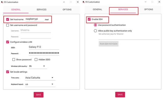 OS customization